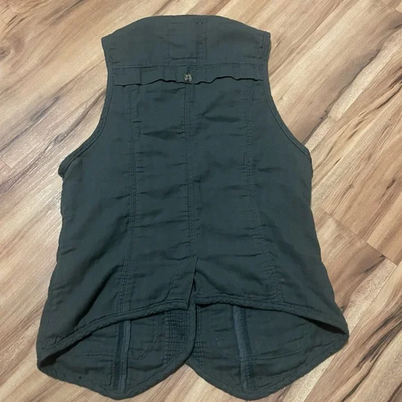 Y2K American Eagle  Button-Up Vest Shirt Sz Med - Picture 5 of 7